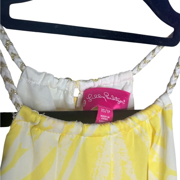 Lilly Pulitzer Yellow and White Tank Top XS - Picture 3 of 4